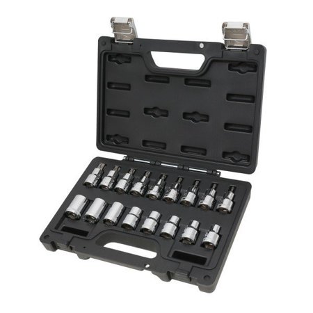 BETA 17 Piece Socket Set - 1/2" Drive Torx Socket, Chrome Plated 009231017